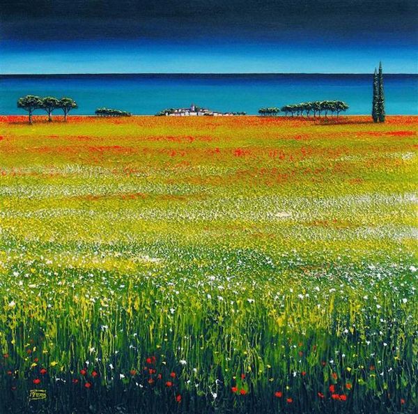 Fleurs Sauvages a cote de la mer