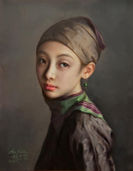 Girl with Jade Earring 2021  Zhao Kailin