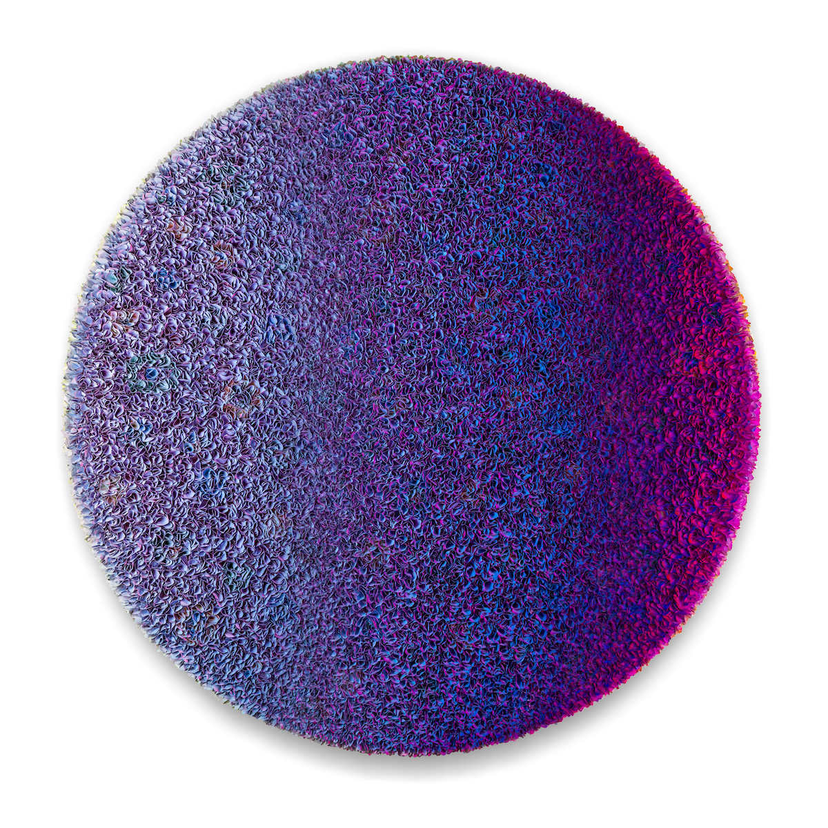 Zhuang Hong Yi-Once Upon, Fine rice paper with acrylic on canvas, 190 cm diameter