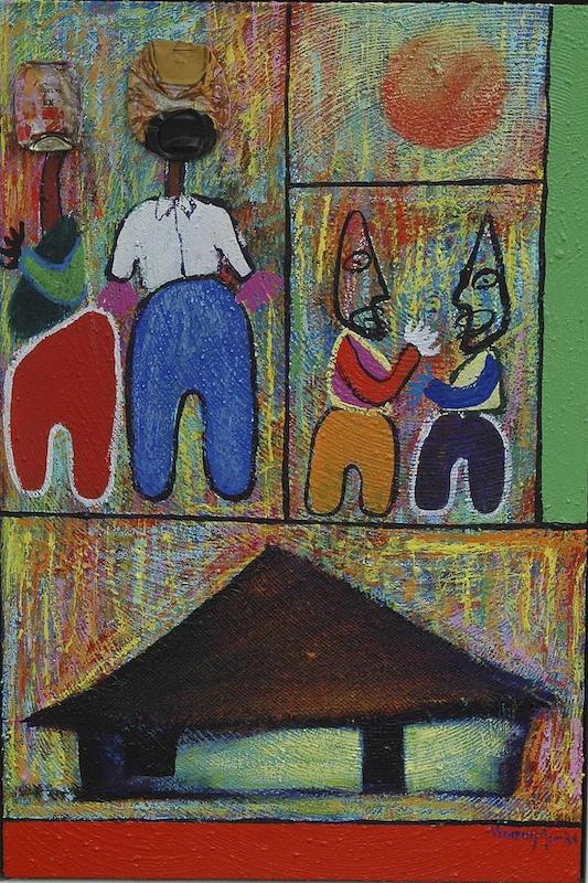 Velaphi Mzimba  Four men and a hut