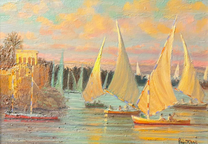 Pip Todd-Warmoth  Feluccas on the Nile