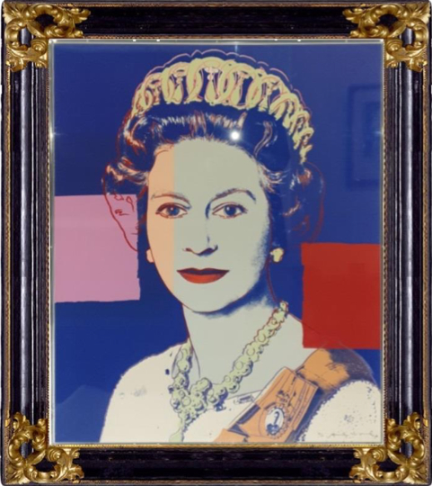 Andy Warhol framed blue queen for Sale