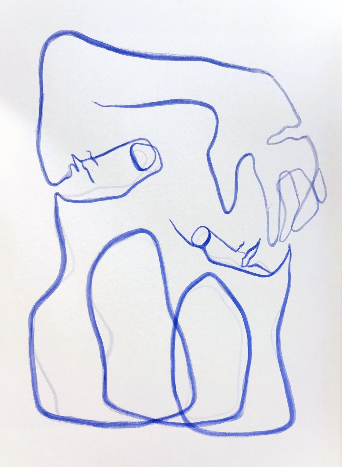 Pascale Guillou - Esquisses a la Matisse XVI, 2024, watercolour on 400gsm paper, 70 x 50 cm