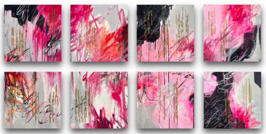 Vanessa Berlein Travels with my Mother (8 piece installation)