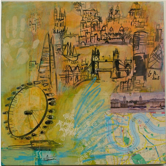 Thames, 2015 by Gregory Burns - artist - paintings