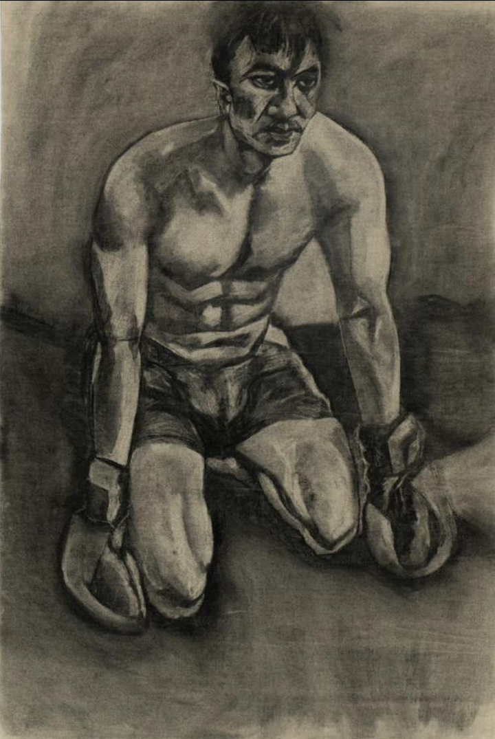 Smuel - charcoal artwork - Rocco Ritchie - Rhed